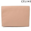 セリーヌ　CELINE　クラッチポーチ/クラッチバッグ　173033 ラムスキン　SOFT TRIO/ソフトトリオ　ピンクベージュ【中古】