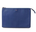 セリーヌ クラッチポーチ/クラッチバッグ CELINE バイカラー ブルー/ベージュ 未使用【中古】