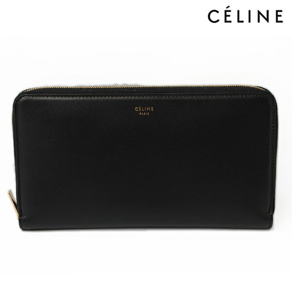 【楽天市場】CELINE セリーヌ 長財布 ファスナー式 ラムスキン ブラック 101873FTA.070C【未使用】【送料無料】【楽ギフ