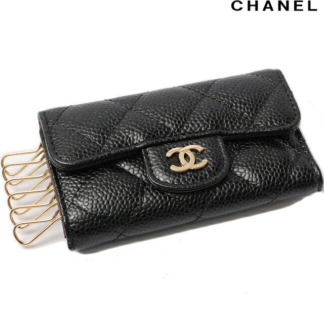 【楽天市場】シャネル キーケース CHANEL 6連 マトラッセ キャビアスキン ブラック/ボルドー A31503 未使用 【中古】：Import Shop P.I.T.