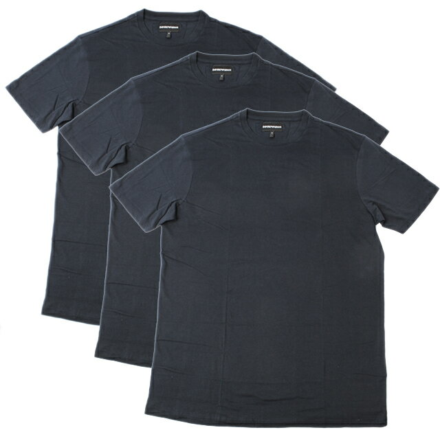 エンポリオ アルマーニ 半袖Tシャツ 3枚セット EMPORIO ARMANI メンズ　アンダーウェア クルーネック ダークネイビー 3Y1DA1 1JCRZ 0920