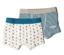 プチバトー アンダーウェア キッズ 出産祝い PETIT BATEAU トランクス2枚組 ミラレ/ヨットプリント オーシャン【リユースブランドクーポン】対象ショ...