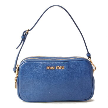 【クーポンGETで最大2千円OFF】ミュウミュウ ポーチ miumiu iphoneケース/スマホケース/ミニポーチ マドラス ブルー【中古】 ギフト プレゼント 父の日