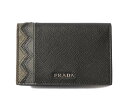 プラダ カードケース/名刺入れ PRADA 2MC101 SAFFIANO/型押しレザー NERO/MIMETIC ブラック 未使用【中古】