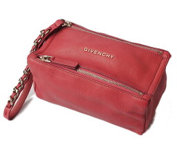 【中古】 GIVENCHY PANDORA ジバンシー パンドラ ブランドバッグ 新品同様 中古 アクセサリーポーチ/クラッチバッグ ゴートスキン ピンク系