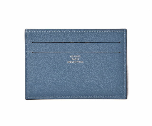 エルメス カードケース/名刺入れ HERMES シチズン ツイル シェーブル ブルー系【中古】のサムネイル