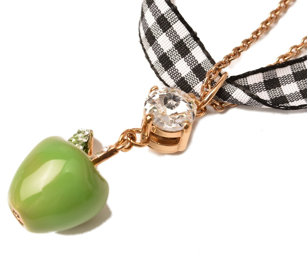 ミュウミュウ ネックレス/チョーカー miumiu アクセサリー 5JC239 FRUIT/フルーツ クリスタル/アップル未使用【中古】【お買い物マラソン限定★最大2,000円OFFクーポン】