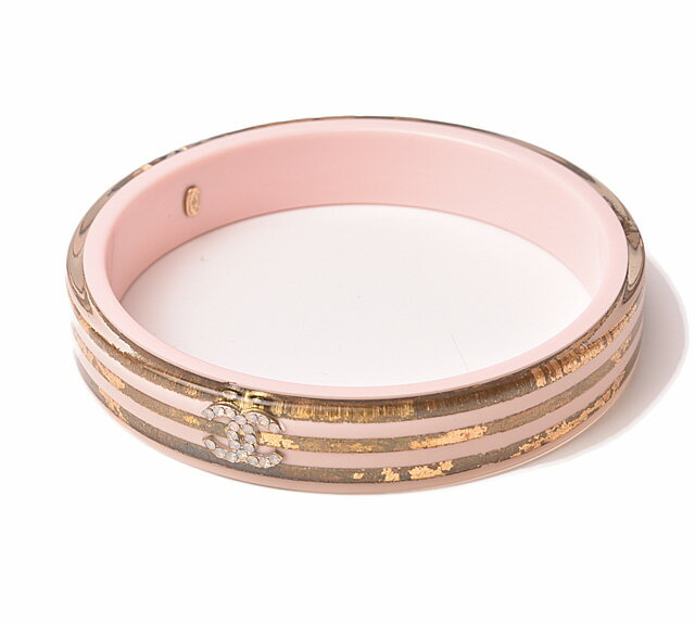 シャネル バングル/ブレスレット CHANEL ココマーク ライトピンク/ゴールド【中古】のサムネイル