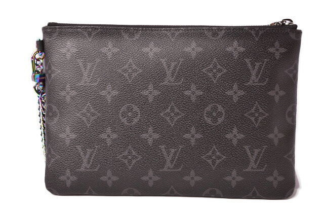 【中古】 LOUIS VUITTON ルイヴィトン 中古 バッグ ブランドバッグ 未使用 iPadケース/クラッチバッグ 限定 フラグメント モノグラムエクリプス 藤原ヒロシ コラボ M64449新生活