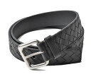 ボッテガヴェネタ ベルト（メンズ） ボッテガヴェネタ ベルト メンズ BOTTEGA VENETA イントレチャート カーフ 271932 ブラック