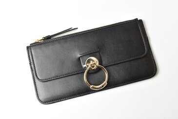 【クーポンプレゼント!39ショップ買いまわり】クロエ 財布/マルチポーチ/スリムジップ Chloe 長財布 TESS レディース レザー ブラック新生活