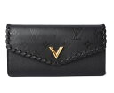 ルイヴィトン 財布 LOUIS VUITTON 長財布/ポルトフォイユ ヴェリー モノグラム ブラック M62059 【中古】