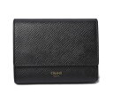 セリーヌ 財布/ミニ財布 CELINE レディース 三つ折り財布 ブラック SMALL TRIFOLD WALLET 10B57 3BEL 38NO BLACK【中古】