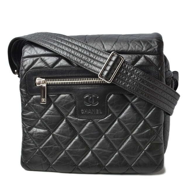 シャネル ショルダーバッグ CHANEL バッグ オールレザー ブラック/ボルドー A48616 【中古】のサムネイル