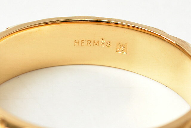 エルメス スカーフリング/スカーフホルダー HERMES ゴールド【中古】 3