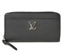 ルイヴィトン ロックミー 財布 LOUIS VUITTON 長財布 M62622 LV レザー ジッピー・ロックミー ノワール【中古】