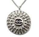 シャネル ネックレス/ペンダント チェーン レディース CHANEL サークルモチーフ ココマーク/CC シルバー【中古】【期間限定!5%OFFクーポン対象】