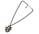 シャネル ネックレス/ペンダント CHANEL CCマーク ラインストーン/パール ブラック/ホワイト シルバー【中古】【期間限定!5%OFFクーポン対象】