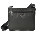 プラダ ショルダーバッグ/ボディバッグ PRADA TESSUTO/テスート NERO/ブラック【中古】