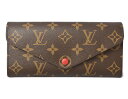 ルイヴィトン 財布/三つ折り LOUIS VUITTON 長財布 ポルトフォイユ・ジョゼフィーヌ　モノグラム　ルージュ M60139 未使用【中古】