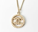シャネル ネックレス/ペンダント CHANEL アクセサリー ココマーク/CC パール サークルモチーフ ゴールド【中古】