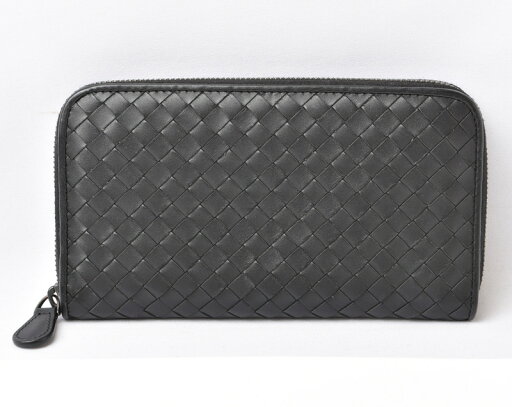 ボッテガヴェネタ 財布 BOTTEGA VENETA 長財布/ラウンドファスナー式 ブラック 114076【中古】 ボッテガヴェネタ 財布 BOTTEGA VENETA 長財布/ラウンドファスナー式 ブラック 114076【中古】