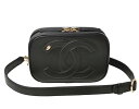 シャネル ベルトバッグ/チェーンポーチ/ウエストポーチ CHANEL ブラック/ゴールド金具【中古】【お買い物マラソン限定★最大2,000円OFFクーポン】