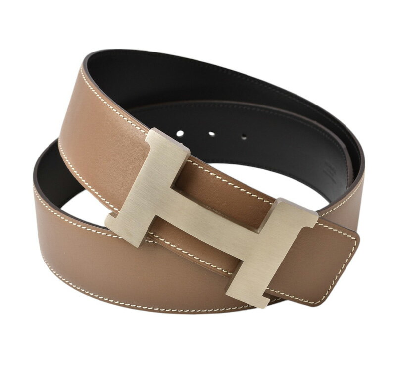 【お買い物マラソン●最大2千円OFFクーポン】エルメス ベルト メンズ/レディース HERMES コンスタンス サイズ80 Hバックル カーフレザー ブラウン/ブラック【中古】