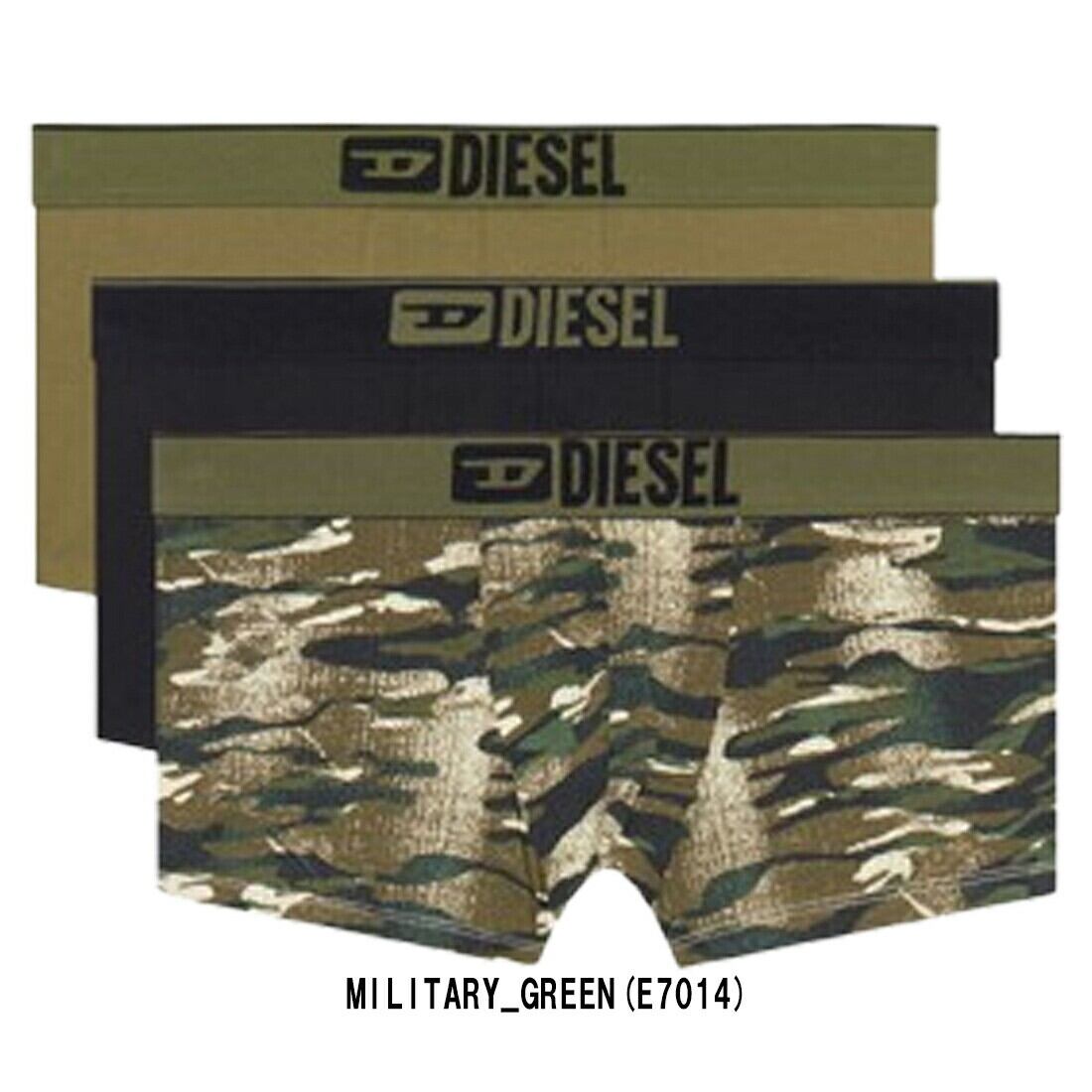 ディーゼル アンダーウェア 3枚セット DIESEL メンズ ボクサーパンツ 前閉じ カモ...
