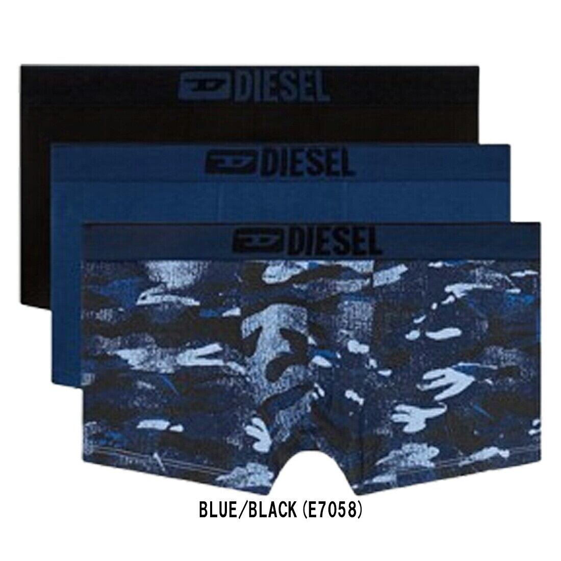 ディーゼル アンダーウェア 3枚セット DIESEL メンズ ボクサーパンツ 前閉じ カモ...
