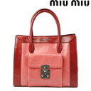 ミュウミュウ miu miu ショルダーバッグ/ハンドバッグ RN0943 レザー ROSA/RUBINO 2wayバッグ【中古】