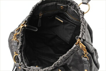 ミュウミュウ ショルダーバッグ/miumiu ハンドバッグ 2way VITELLO LUX グレー RN0423【中古】