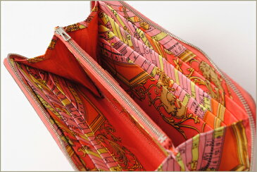 エルメス 財布 HERMES 長財布/アザップ シルクイン ヴォーエプソン/シルク 占星術 ローズジャイプール【中古】新生活