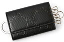 グッチ キーケース/キーホルダー GUCCI 6連 レザー GGエンボス ブラック 625565 1W3AN【中古】