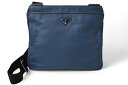 プラダ ショルダーバッグ PRADA クロスボディバッグ VIT DAINO/鹿革 ネイビー トライアングルロゴ VA1034【中古】【お買い物マラソン限定★最大2,000円OFFクーポン】