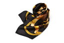 グッチ スカーフ GUCCI 大判スカーフ ベルトモチーフ ブラックマルチ【中古】