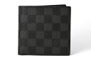 ルイヴィトン 財布 二つ折り LOUIS VUITTON メンズ 折財布/ポルトフォイユ・マルコ N62664 ダミエ・グラフィット【中古】