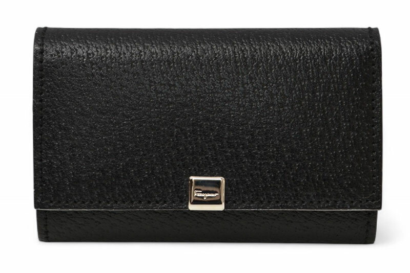 サルヴァトーレフェラガモ 未使用 キーケース/キーホルダー Salvatore Ferragamo レザー ブラック【中古】【期間限定5％OFFクーポン対象】