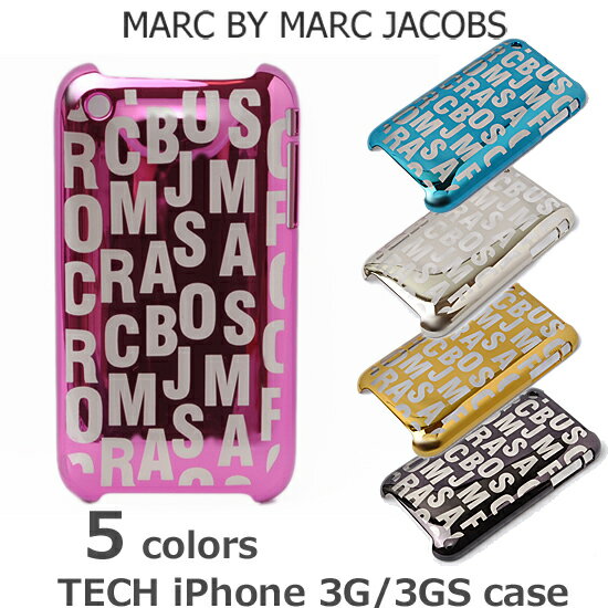 iPhone 3G/3GSケース/アイフォンケース MARC BY MARC JACOBS　マークバイマークジェイコブス ロゴ/メタリック