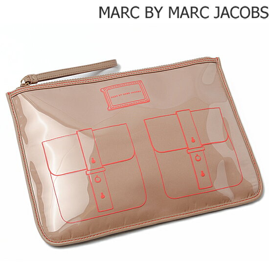 マークバイマークジェイコブス トラベルポーチ/クラッチバッグ WERDIE フェイクアート ベージュピンク　 NUDE M3121471 MARC BY MARC JACOBS