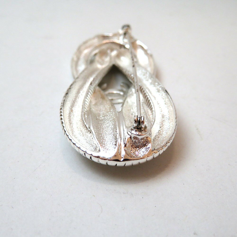 中古 良品 シャネル スネークモチーフ ブローチ ココマーク 97P メッキ ABランク シルバー アクセサリー 小物 レディース あす楽【送料無料】【三田店】