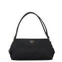 中古 プラダ テスート ナイロン ハンドバッグ ブラック 黒 ABランク 三角ロゴ PRADA あす楽【送料無料】【名谷店】