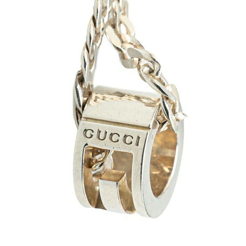 中古 グッチ ネックレス カットアウト Gリング ABランク SV925 シルバー レディース GUCCI あす楽【送料無料】【西神店】