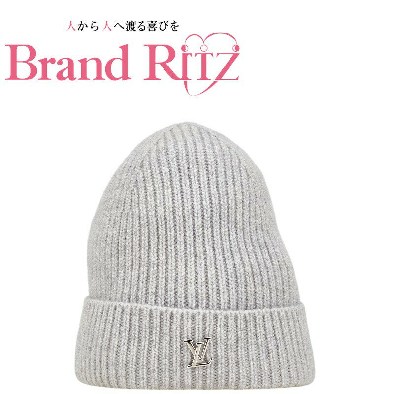 【絶対お得!!クーポンあり&10%OFF】中古 美品 ルイ ヴィトン ボネ LV スパーク ニットキャップ ニット帽 ビーニー M77875 カシミヤ Sランク グレー メンズ レディース LOUIS VUITTON あす楽【送料無料】【三田店】