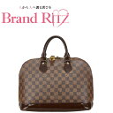 中古 ルイ ヴィトン ダミエ アルマPM ハンドバッグ N53151 Bランク ブラウン レディース LOUIS VUITTON あす楽【送料無料】【三田店】(4)