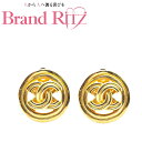 中古 シャネル ヴィンテージ ココマーク イヤリング ABランク ゴールド メッキ レディース CHANEL あす楽【送料無料】【名谷店】