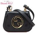 中古 グッチ ブロンディ ショルダーバッグ 698635 ABランク ブラック レザー レディース GUCCI あす楽【送料無料】【西神店】