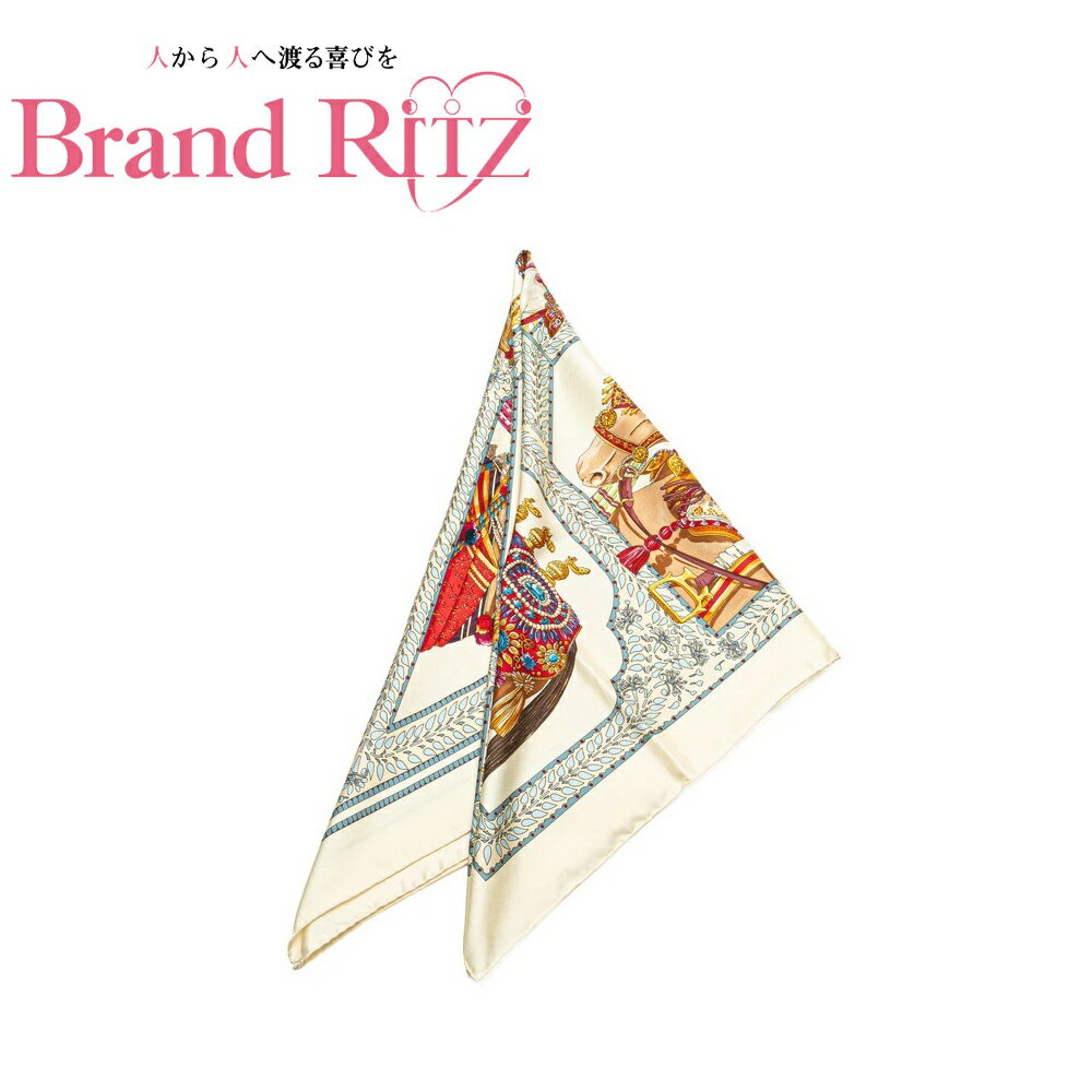 【絶対お得!!クーポンあり＆10％OFF】中古 エルメス カレ90 LA DANSE DU CHEVAL MARWARI マールワーリ..