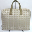 中古 シャネル ニュートラベルライン ハンドバッグ ビジネス ブリーフケース Bランク ベージュ レディース CHANEL あす楽【送料無料】【西神店】