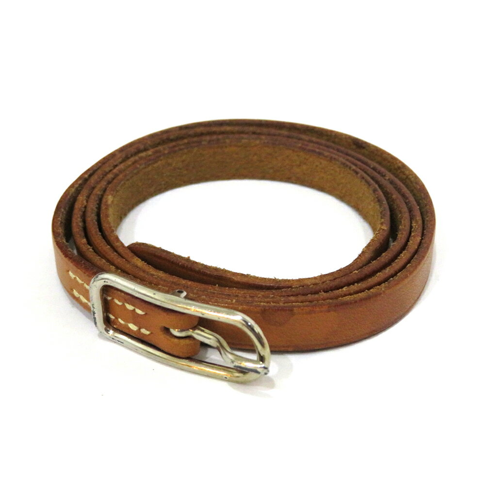 中古 エルメス アピ1 ブレスレット ロング アクセサリー ABランク レザー ブラウン HERMES あす楽【送料無料】【西神店】
